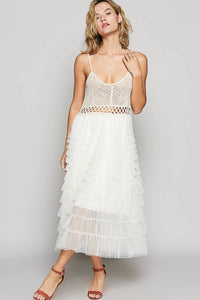 Crochet Lace Ruffle Everything Dress