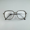 Grey Handmade Rhinestone Large Frame Round Reader