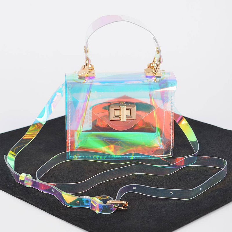 Transparent Top Handle Mini Bag