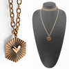 "I Don't Give a Fuck" Shining Heart Essential Necklace
