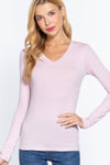 Long Sleeve V-neck Top