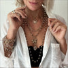 "Joy" Butterfly Long Rosary Chain Necklace