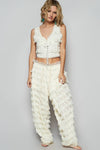 Cropped Lace Vest Top