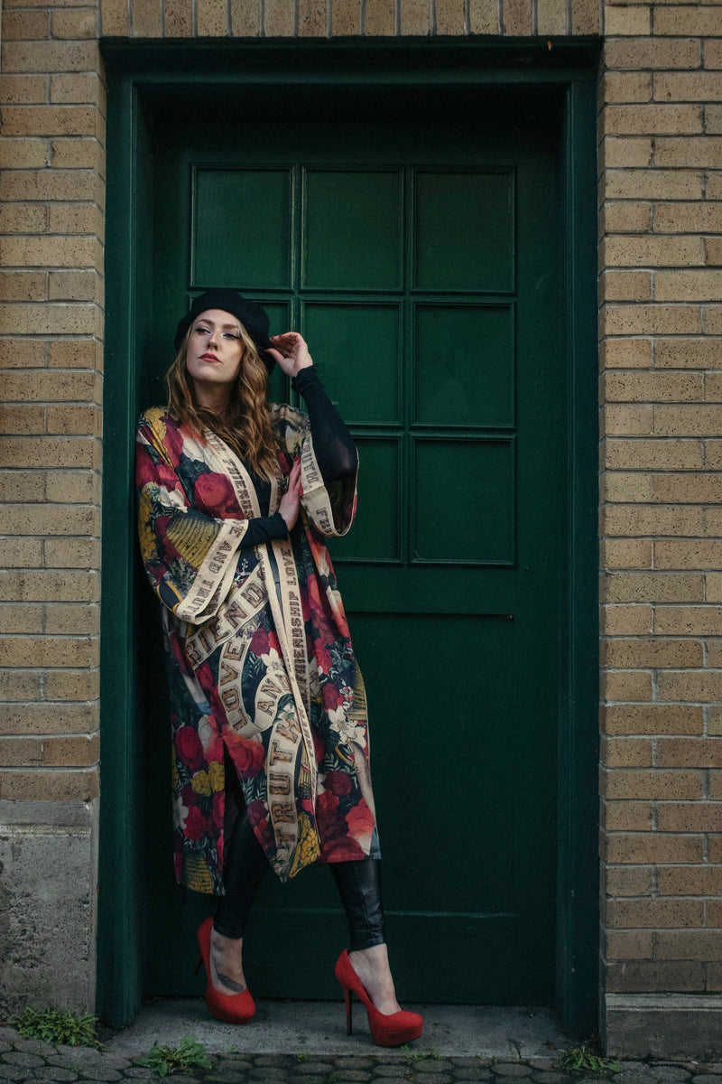 Friendship Love & Truth Opera Duster Kimono Robe