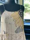 Milk & Honey Bohéme Long Maxi Slip Dress w/ Bee & Sunflowers