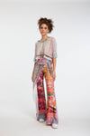 Crew Cropped Patterned Top