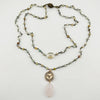 "I Follow My Heart" Hummingbird Long Rosary Chain Necklace