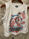 American Cowboy 80's Muscle Crop Tank Top