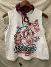 American Cowboy 80's Muscle Crop Tank Top