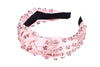 Crystal No Tension Headband with Center Knot