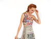 Blouse One Shoulder - Feelin Bloomy - Reversible!
