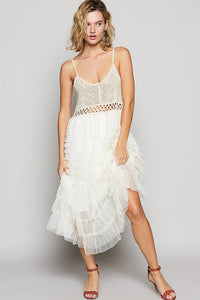 Crochet Lace Ruffle Everything Dress