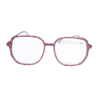 Purple Handmade Rhinestone Large Frame Round Reader