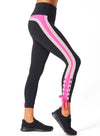 Pink Striped Tie Legging