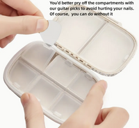 Bejeweled Pill Container Box with Compartments