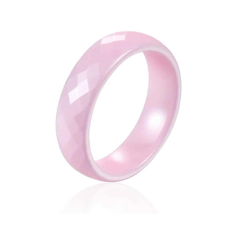 Ceramic Faceted Rings