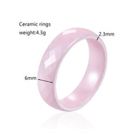 Ceramic Faceted Rings
