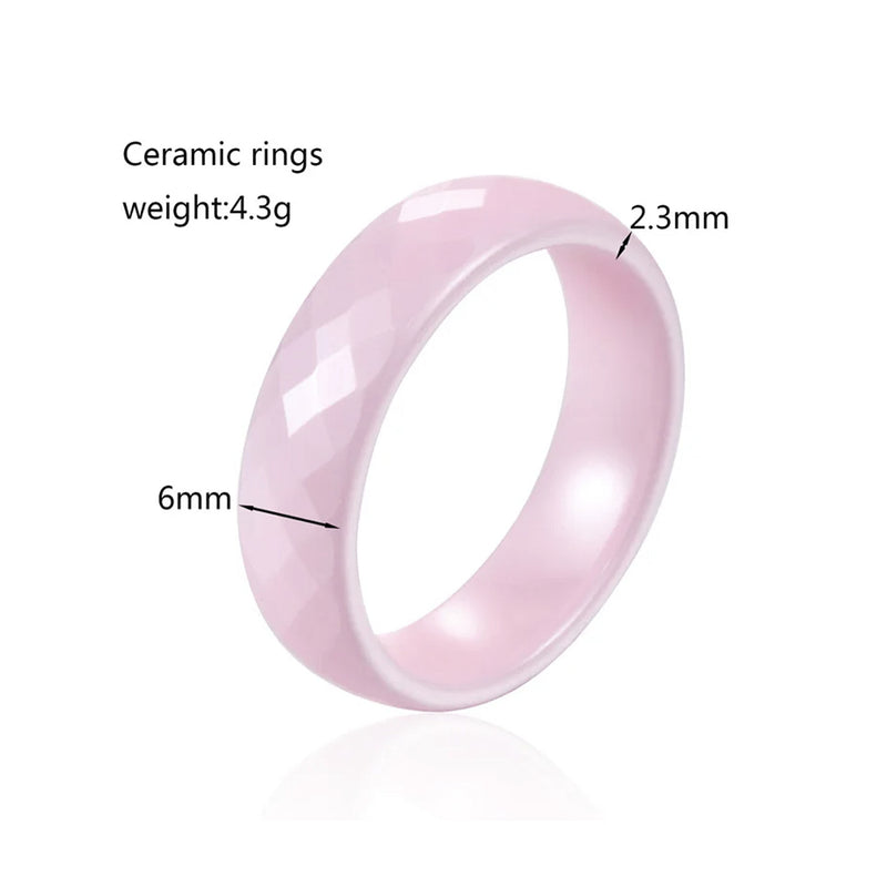Ceramic Faceted Rings