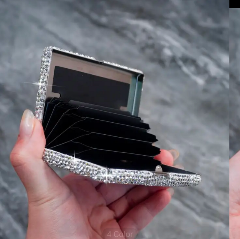 Rhinestone Credit Card Case