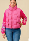 Weaved Puffer Nylon Vest