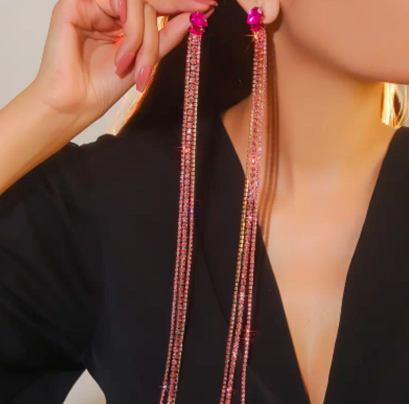 Super Long Dangle Rhinestone