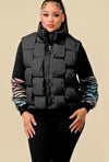 Weaved Puffer Nylon Vest