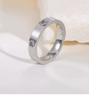 CZ Crystal Love Band Ring